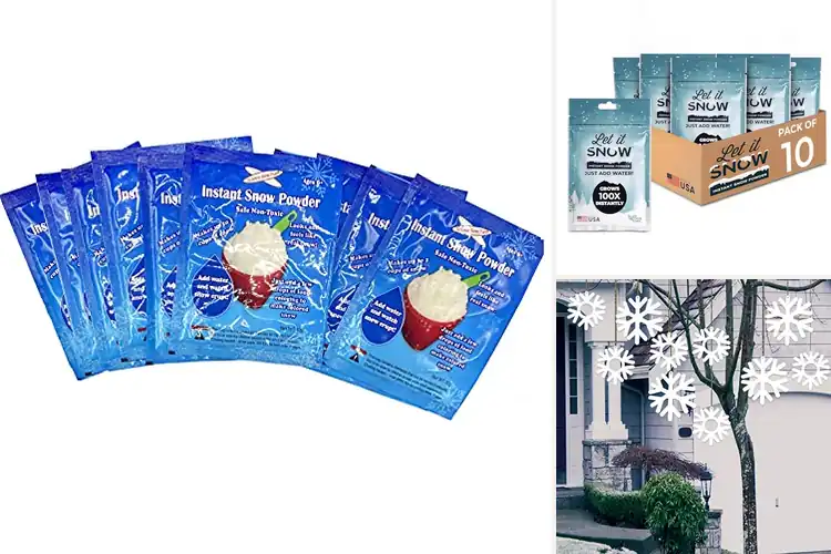 Detailed view of Best 10 Pack Snow Decorations