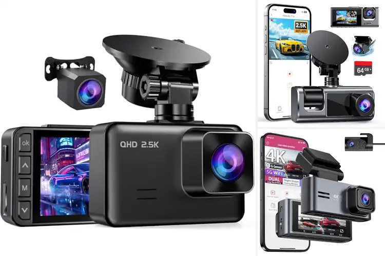 Detailed view of Best 2K Front And Rear Dash Cams
