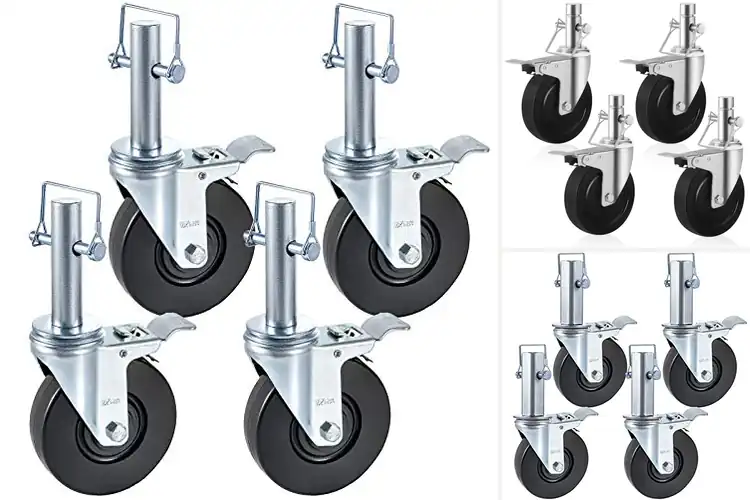 Detailed view of Best 5Inch Solid Rubber Wheel For Scaffolding