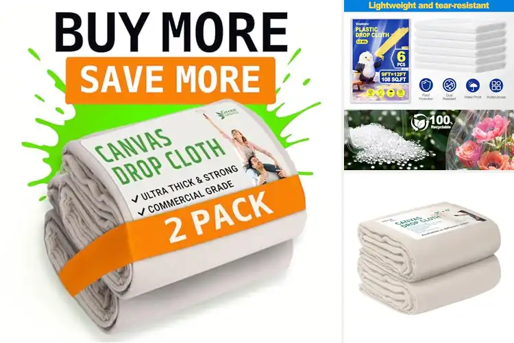 Detailed view of Best Eco-Friendly Drop Cloths For Home Renovation