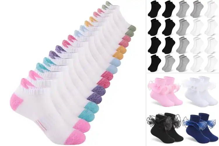 Detailed view of Best Girls Socks: 10 Comfy, Stylish & Durable Picks