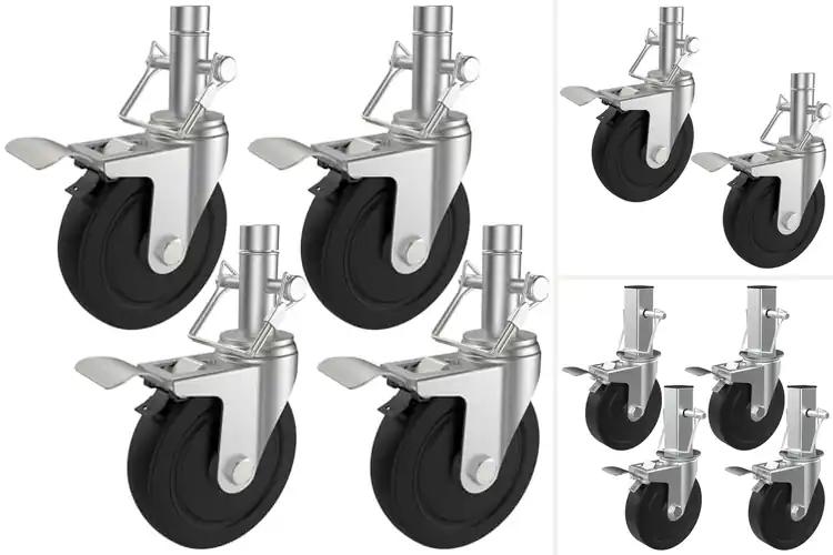 Detailed view of Best Heavy Duty 400Lbs Scaffold Wheels