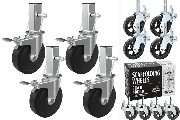 Detailed view of Best Heavy Duty Scaffold Caster Set