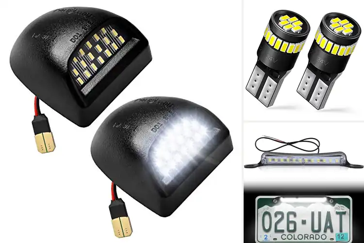 Detailed view of Best License Plate Lights