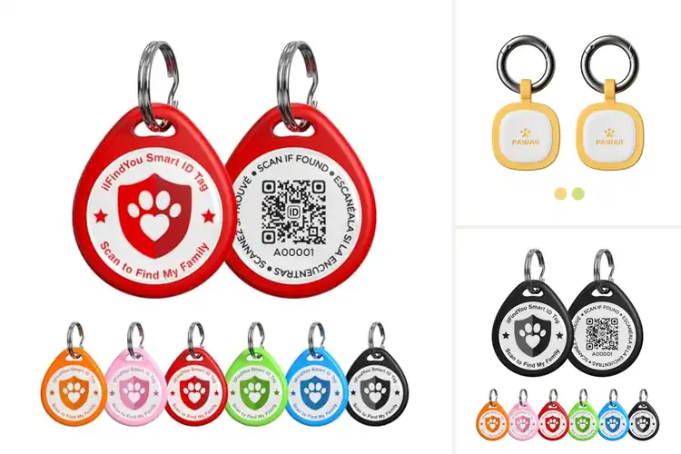 Detailed view of Best QR Scan Location Alert Tag: Keep Pets Safe, No Fees