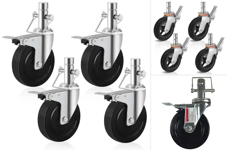 Detailed view of Best Round Tubing Scaffold Wheels