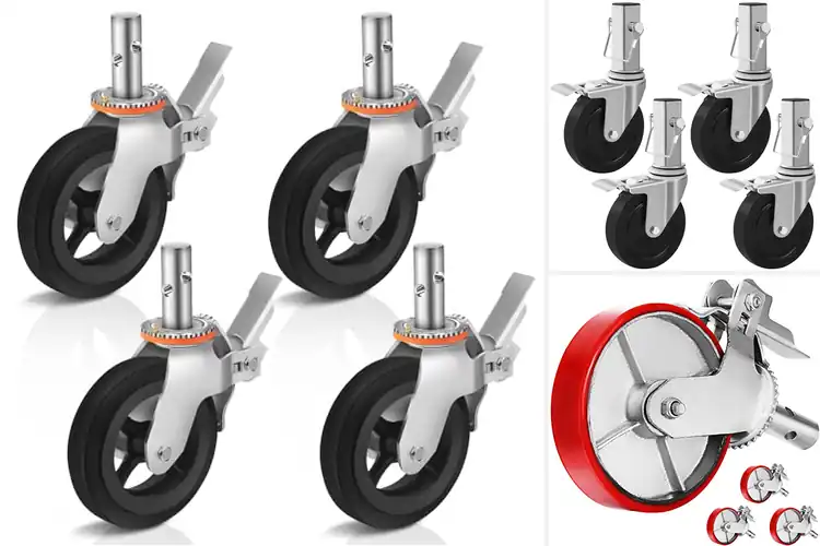 Detailed view of Best Scaffolding Wheels Sets for Smooth Movement & Safety