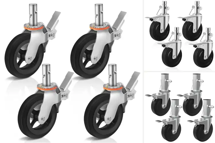 Detailed view of Best Solid Rubber Scaffold Wheels
