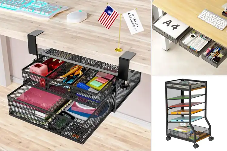 Detailed view of Best Under Desk Organizers: Maximize Space & Tame Cables