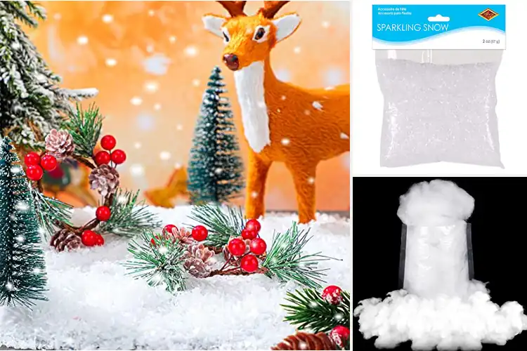 Detailed view of Best White Fake Snow
